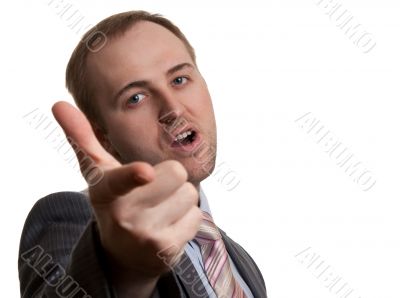 unshaven businessman