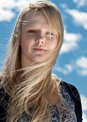 portrait of a beautiful blonde