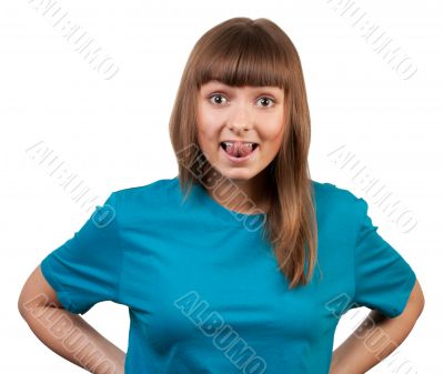 portrait of a young brunette