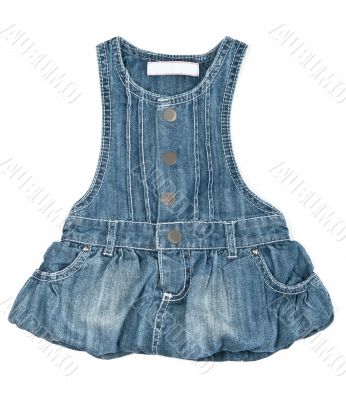 baby blue denim dress