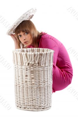 Beautiful girl to hide