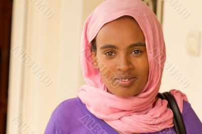  Portrait of young Ethiopian woman