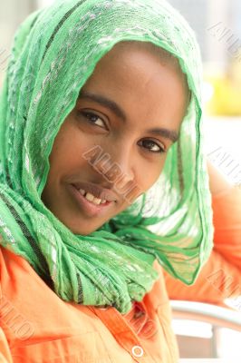 Portrait of young Ethiopian woman