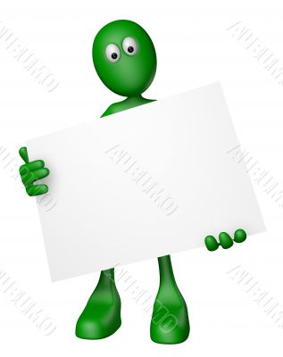 blank white sign