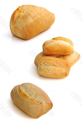 buns on a white background