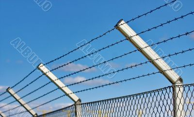 razor wire fence