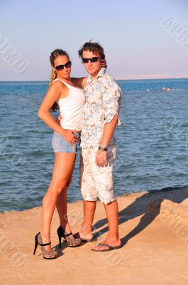 couple at sea