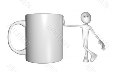 white guy and mug