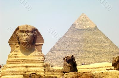 Sphinx and Pyramid Giza
