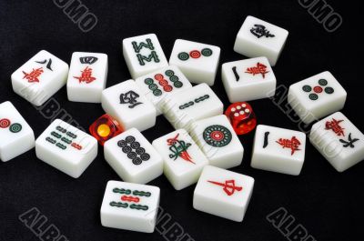 Chinese mahjong tiles