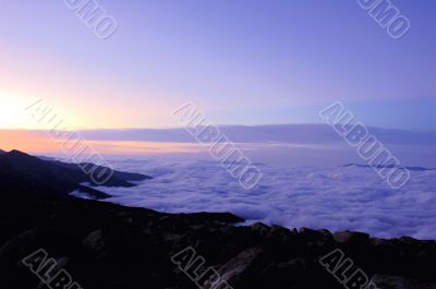 Cloudscape at sunrise