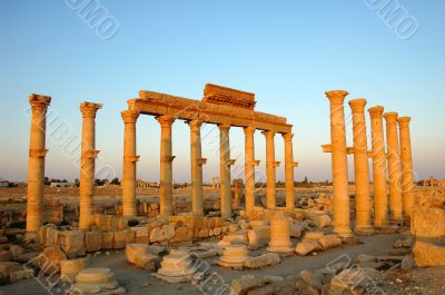 Relics of Palmyra in Syria