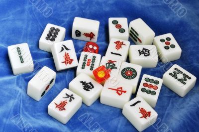 Chinese mahjong tiles