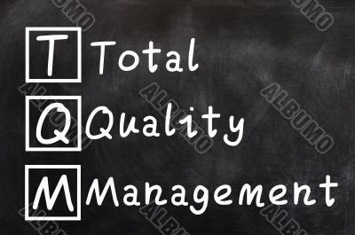 Handwriting of Total Quality Management (TQM)