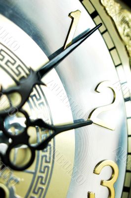 Clock hands, shallow DOF