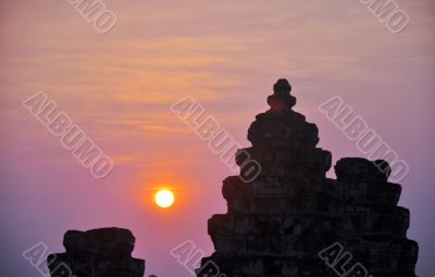Sunset at Angkor Wat, Cambodia