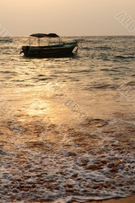 Boat at seashore