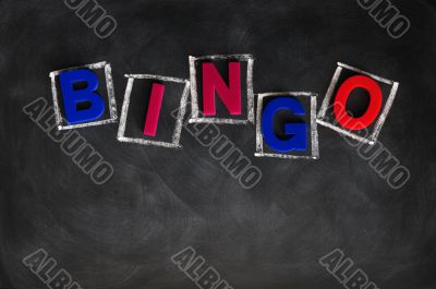 BINGO on a blackboard
