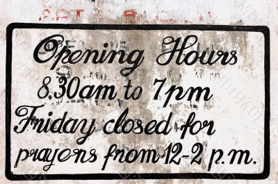 Opening hours