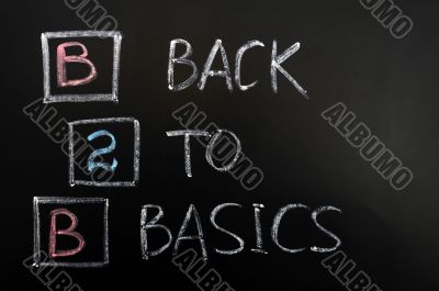 Acronym of B2B - Back to basics