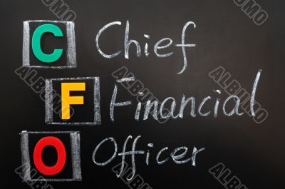 Acronym of CFO - Chief Financial Officer