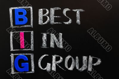 Acronym of BIG - Best in Group