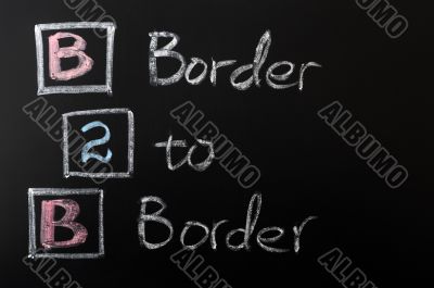 Acronym of B2B - Border to Border