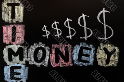 Crossword of `Time is money`