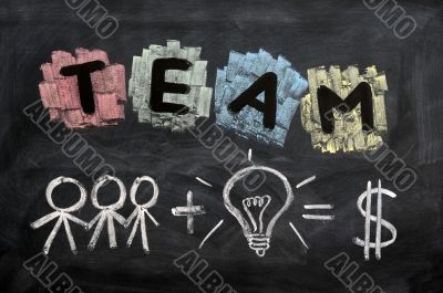 Teamwork concept