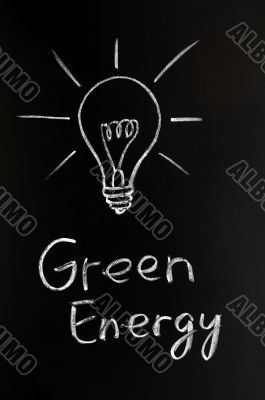 Light bulb,green energy