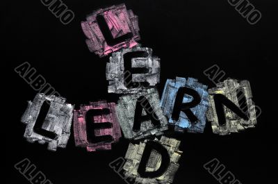 Crossword of lead and learn