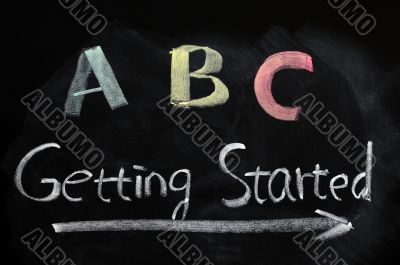 Getting started concept