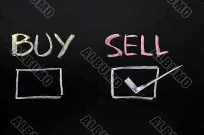 Buy or sell check boxes on blackboard