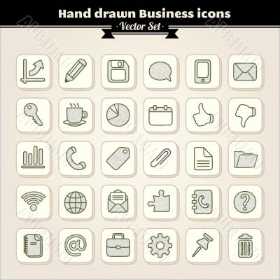 Hand Drawn Business Icons