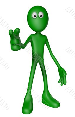 forefinger points to you