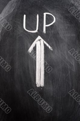Up with an arrow