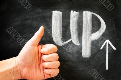 Thumb Up with an arrow