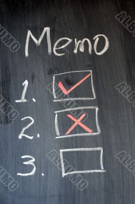 Memo list