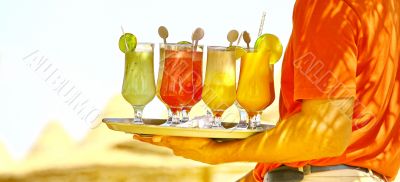 cocktails on the beach