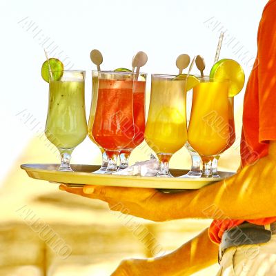 cocktails on the beach