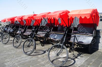 Rickshaws in Xian