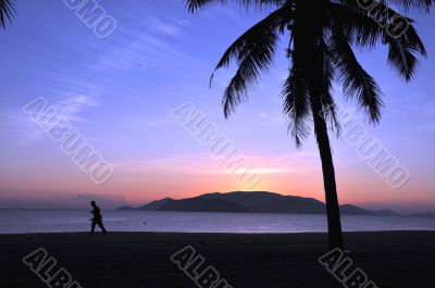 Sunrise on beach