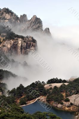 Foggy mountains