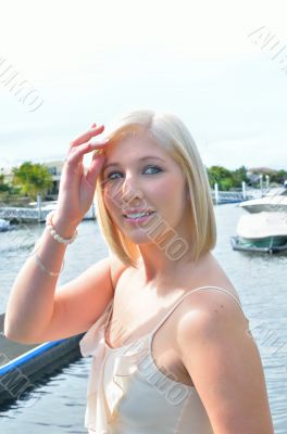 At the marina