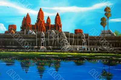 Angkor Thom at Siem Reap, Cambodia
