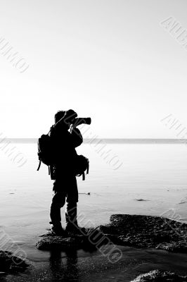 Photographer silhouette