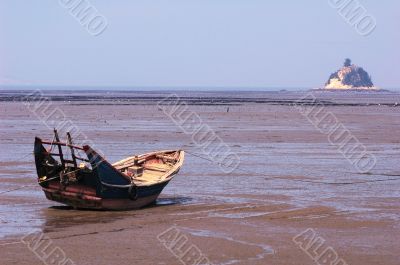 Landscape at seashore