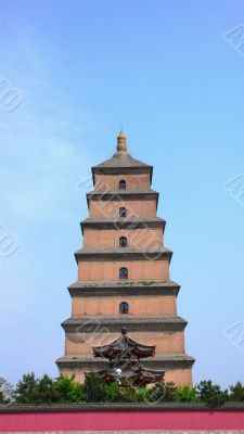 Wild-goose Pagoda in Xian,China