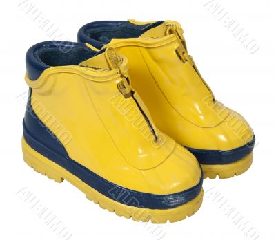Yellow Rubber Boots