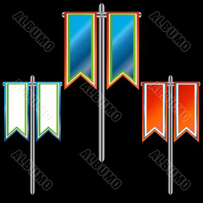 Three banners